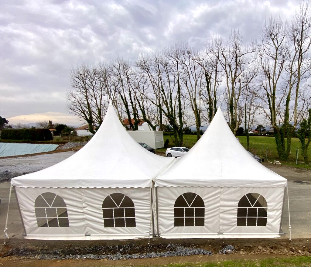 pagode avec chauffage
